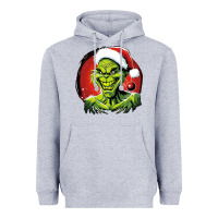 Heather Grey Grinch Heavyweight Hoodie - Unal Design