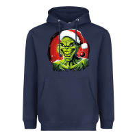 Navy Grinch Heavyweight Hoodie - Unal Design