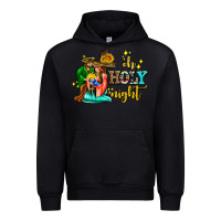 Black oh holy night with sunflower and cross Urban Hoodie - AdoDesignShop