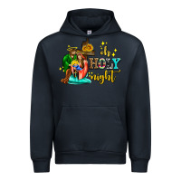 Navy oh holy night with sunflower and cross Urban Hoodie - AdoDesignShop