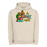Pigment French Oak oh holy night with sunflower and cross Urban Hoodie - AdoDesignShop