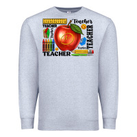 Heather Grey teacher Premium Sweatshirt - texasbilliewilder