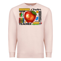 Pale Pink teacher Premium Sweatshirt - texasbilliewilder
