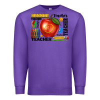 Purple teacher Premium Sweatshirt - texasbilliewilder