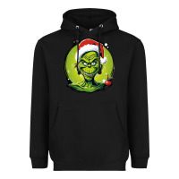 Black Grinch Heavyweight Hoodie - Unal Design