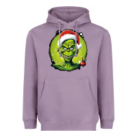 Lavender Grinch Heavyweight Hoodie - Unal Design