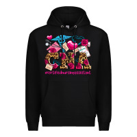 Black valentines day cna certified nursing assistant Premium Hoodie - AdoDesignShop