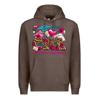 Coffee valentines day cna certified nursing assistant Premium Hoodie - AdoDesignShop