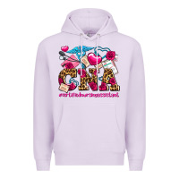 Lilac valentines day cna certified nursing assistant Premium Hoodie - AdoDesignShop