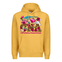 Mustard valentines day cna certified nursing assistant Premium Hoodie - AdoDesignShop