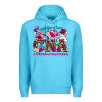 Ocean Blue valentines day cna certified nursing assistant Premium Hoodie - AdoDesignShop
