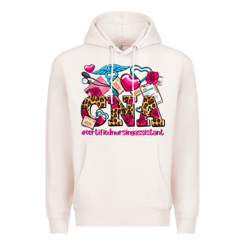 Valentines Day Cna Certified Nursing Assistant Premium Hoodie by AdoDesignShop | Teevron