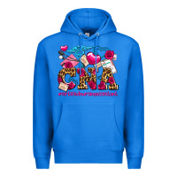 True Royal valentines day cna certified nursing assistant Premium Hoodie - AdoDesignShop