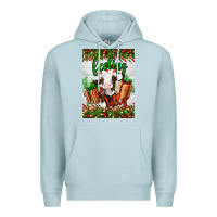 Blue Mist Christmas feeling jolly cow Premium Hoodie - Artiststas