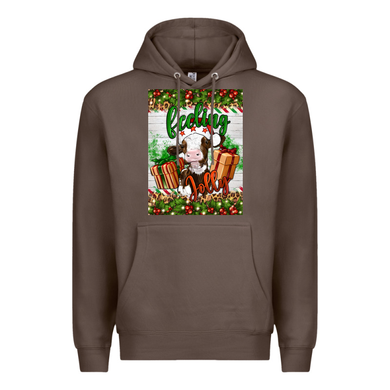Christmas Feeling Jolly Cow Premium Hoodie by Artiststas | Teevron
