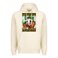 Tofu Christmas feeling jolly cow Premium Hoodie - Artiststas