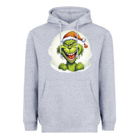 Heather Grey Grinch Heavyweight Hoodie - Unal Design