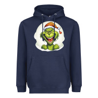 Navy Grinch Heavyweight Hoodie - Unal Design