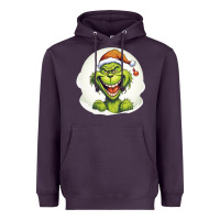Plum Grinch Heavyweight Hoodie - Unal Design