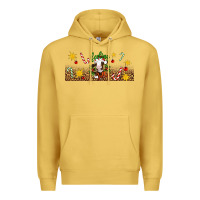 Antique Gold Christmas feeling jolly cow Premium Hoodie - Artiststas