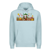 Blue Mist Christmas feeling jolly cow Premium Hoodie - Artiststas