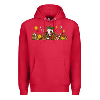Cardinal Christmas feeling jolly cow Premium Hoodie - Artiststas