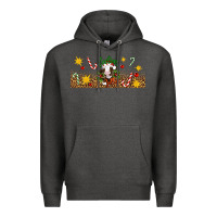 Charcoal Heather Christmas feeling jolly cow Premium Hoodie - Artiststas