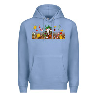 Colony Blue Christmas feeling jolly cow Premium Hoodie - Artiststas