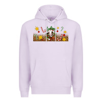 Lilac Christmas feeling jolly cow Premium Hoodie - Artiststas