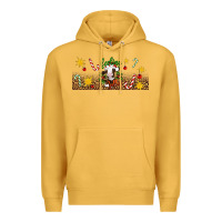 Mustard Christmas feeling jolly cow Premium Hoodie - Artiststas