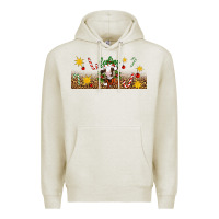 Oatmeal Heather Christmas feeling jolly cow Premium Hoodie - Artiststas