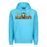 Ocean Blue Christmas feeling jolly cow Premium Hoodie - Artiststas