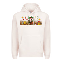 Pale Pink Christmas feeling jolly cow Premium Hoodie - Artiststas