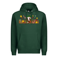Sports Green Christmas feeling jolly cow Premium Hoodie - Artiststas