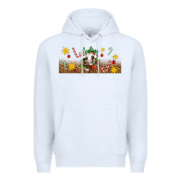 White Christmas feeling jolly cow Premium Hoodie - Artiststas