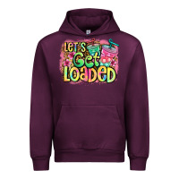Mauve Wine let's get loaded Urban Hoodie - Jasminsmagicworld
