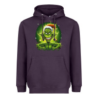 Plum Grinch Heavyweight Hoodie - Unal Design