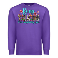 Purple keep talking i m diagnosing you Premium Sweatshirt - Zillion Design Studio