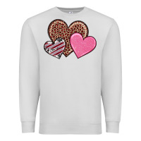 Dove Grey valentine's day hearts Premium Sweatshirt - RanaPortraitStore