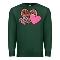 Sports Green valentine's day hearts Premium Sweatshirt - RanaPortraitStore