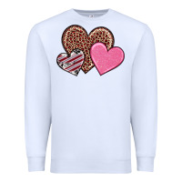 White valentine's day hearts Premium Sweatshirt - RanaPortraitStore