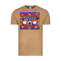 Vintage Camel american flag gnomes star leopard glitter tumbler Vintage Tee - Artiststas