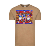 Vintage Coffee american flag gnomes star leopard glitter tumbler Vintage Tee - Artiststas