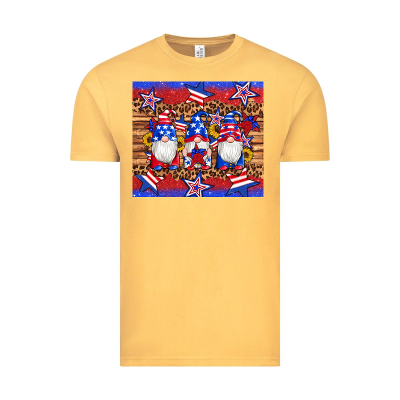 American Flag Gnomes Star Leopard Glitter Tumbler Vintage Tee by Artiststas | Teevron