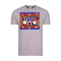 Vintage Zinc american flag gnomes star leopard glitter tumbler Vintage Tee - Artiststas