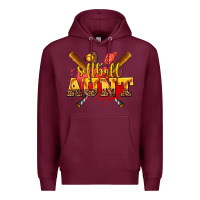 Burgundy softball aunt Premium Hoodie - AdoDesignShop