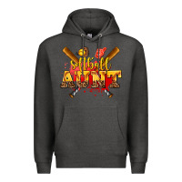Charcoal Heather softball aunt Premium Hoodie - AdoDesignShop