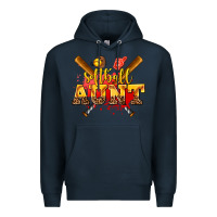 Navy softball aunt Premium Hoodie - AdoDesignShop