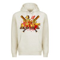 Oatmeal Heather softball aunt Premium Hoodie - AdoDesignShop