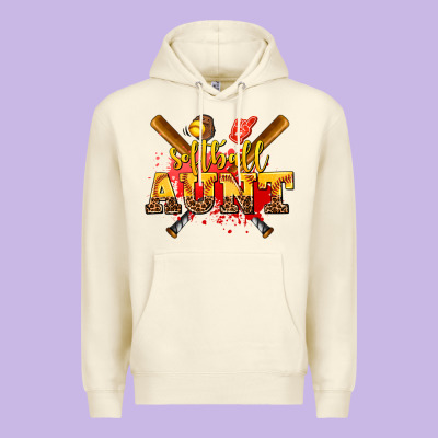 Softball Aunt Premium Hoodie Designed By Adodesignshop